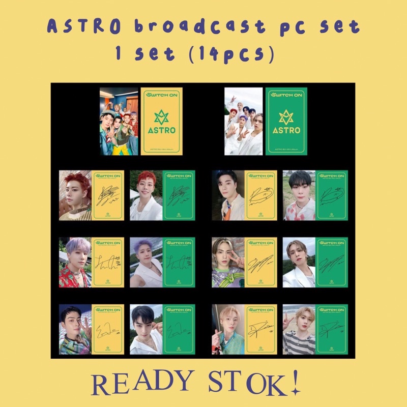 [DISKON] astro switch on broadcast photocard set unofficial
