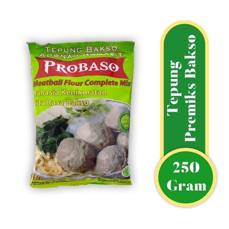 

Tepung Bakso Adonan Komplit PROBASO / tepung premiks 250gram dan 505gram