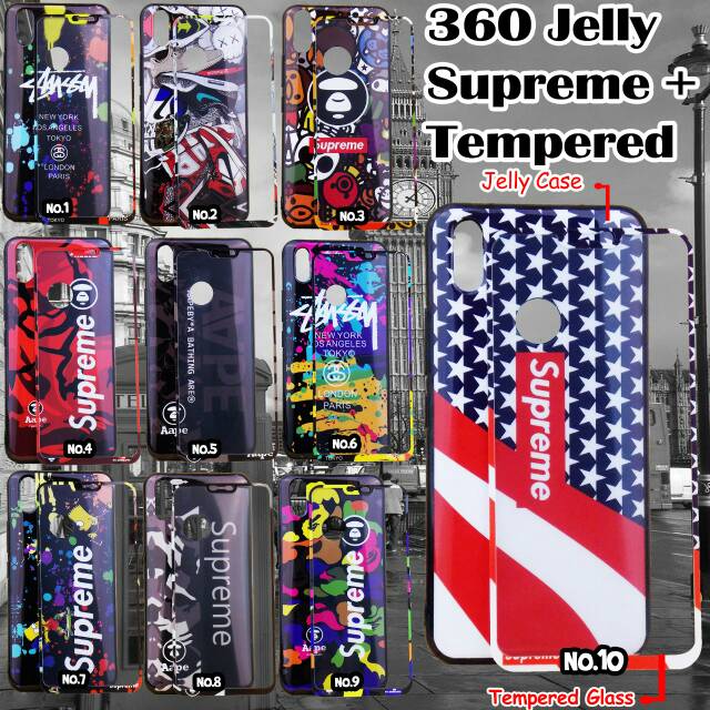 Case 360 + tempered glass samsung j1 ace / j2 prime / j7 prime