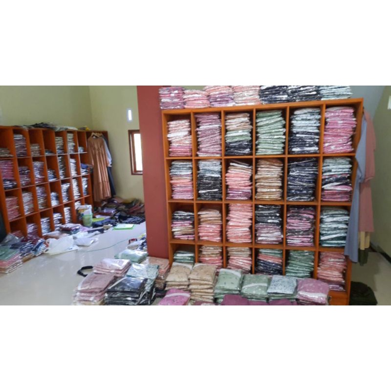 MUKENA RAYON DEWASA JUMBO MOTIF (RAYON PRINTING) KERUT KENING