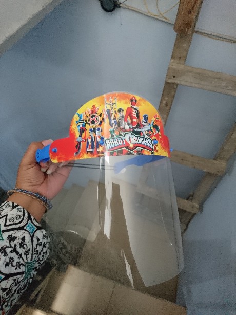Apd Face Shield Gambar Karakter Kolom Nama Untuk Anak Dan Dewasa