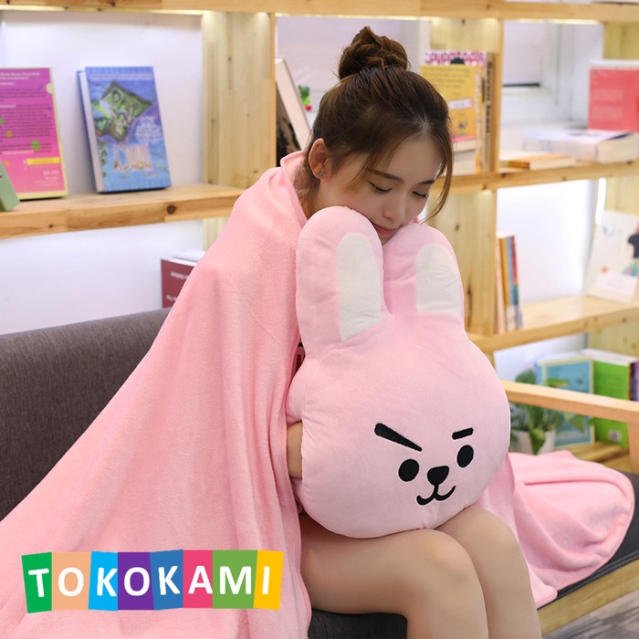 Boneka Balmut Bantal Selimut Bt21 Bts Karakter Cooky Murah
