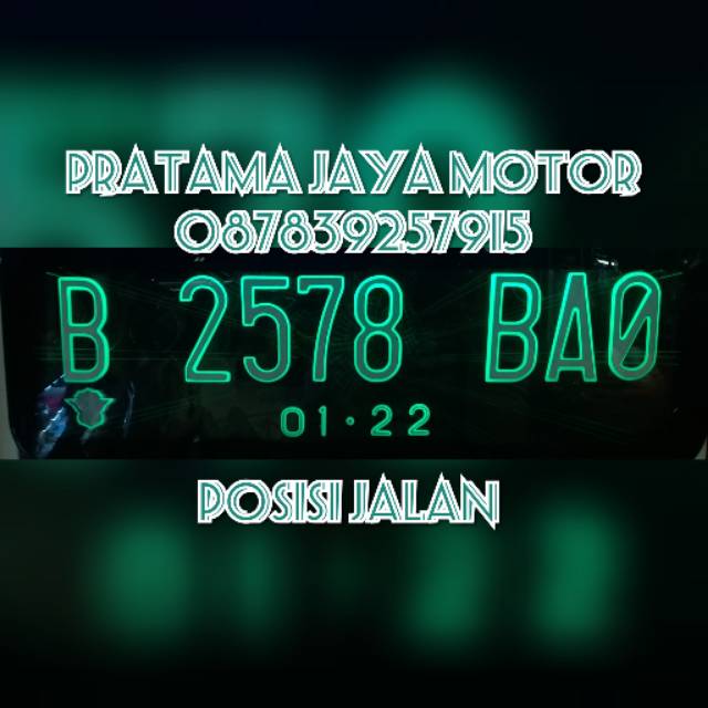 PLAT NOMOR MOBIL &amp; MOTOR LAMPU