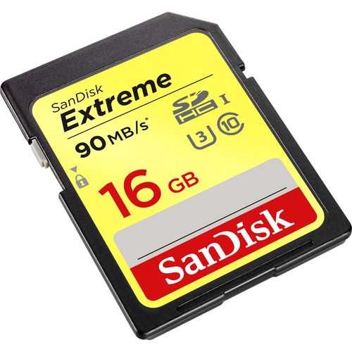 SanDisk Extreme SDHC/XC Card UHS-I Class 10 V30 (90MB/s) - SDSDXNE