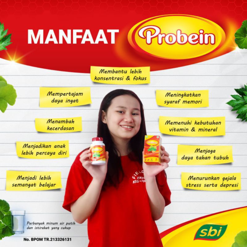 Probein nutrisi dan vitamin otak untuk mencerdaskan dan menambah daya ingat