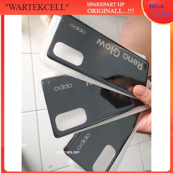 Kesing Backdoor Kaca Oppo Reno 4