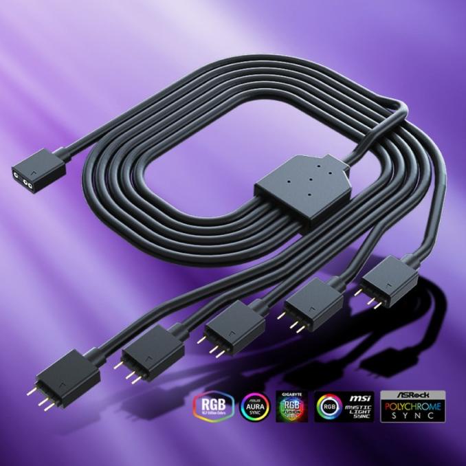Cooler Master Addressable Rgb 1-To-5 Argb Splitter Cable