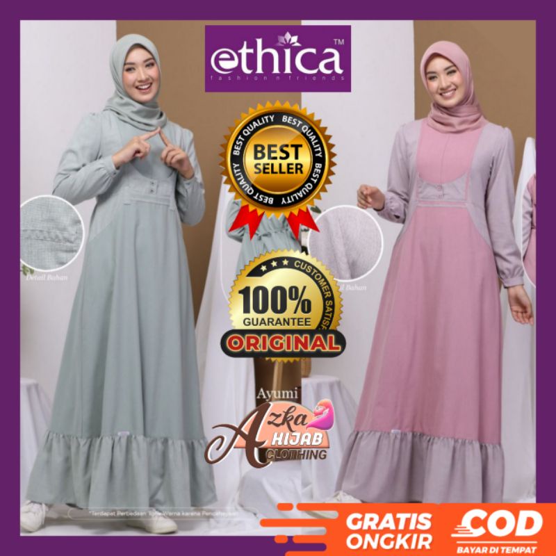 BAJU GAMIS TERBARU 2022 / GAMIS ETHICA AYUMI 264 AYUMI 265 / GAMIS SIMPLE ELEGAN / GAMIS MODERN / DR