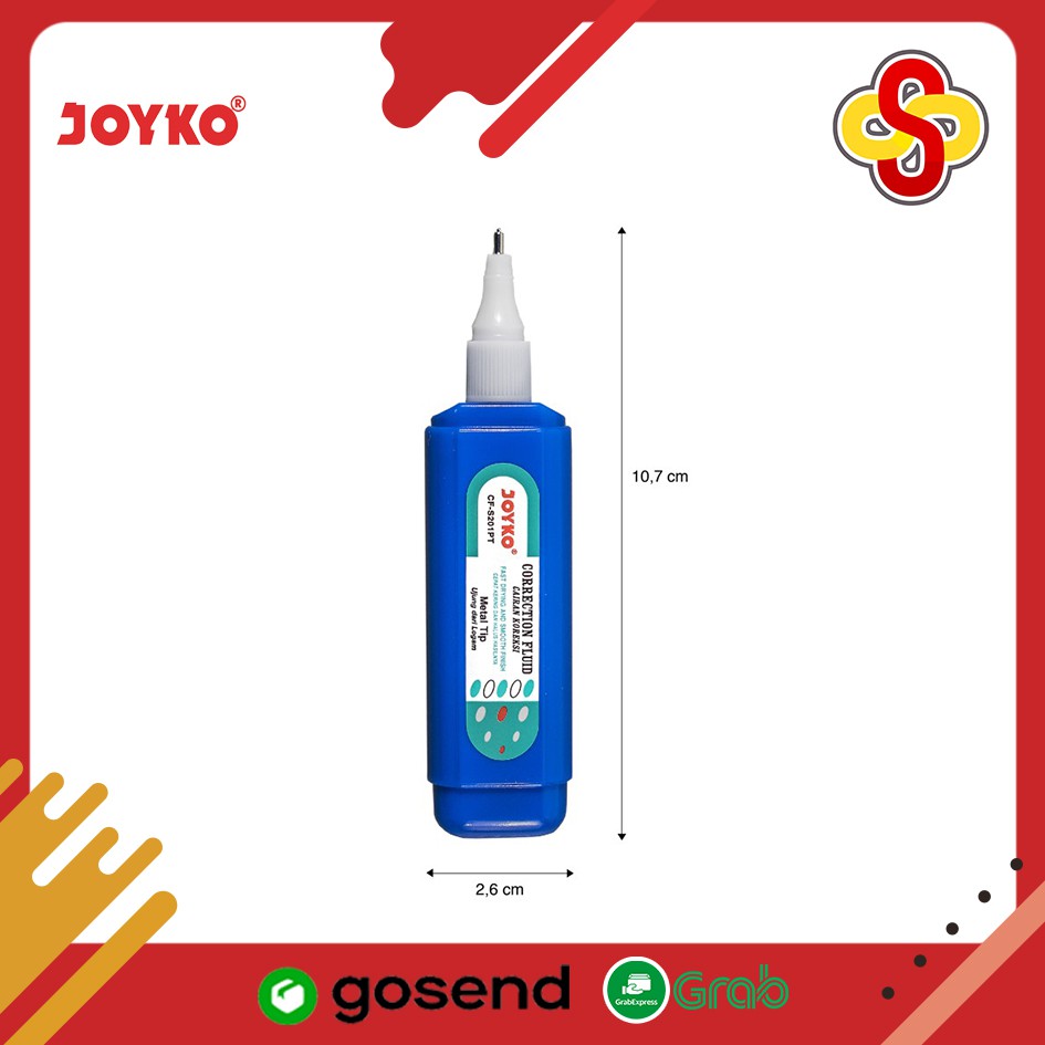 Correction Fluid / Tipe X Cair Joyko CF-S201PT