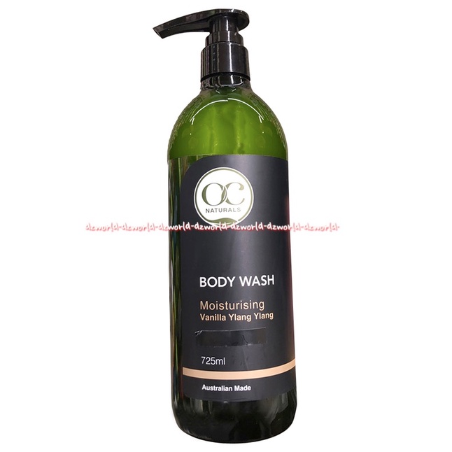 OC Naturals Body Wash 725ml Moisturising Vanila Ylang Ylang Sabun Mandi Cair Wangi Vanilla OCnatural Bodywash Oc Natural
