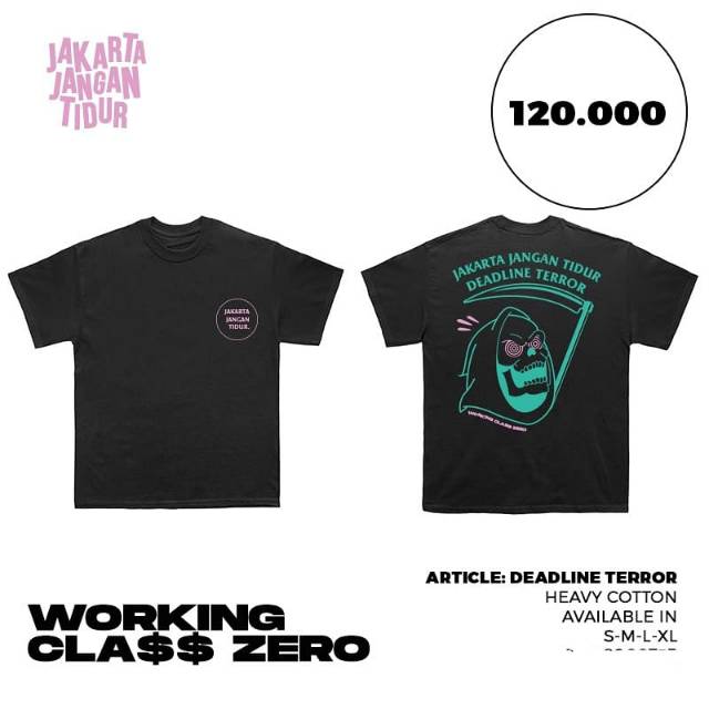 Kaos Jakarta jangan tidur