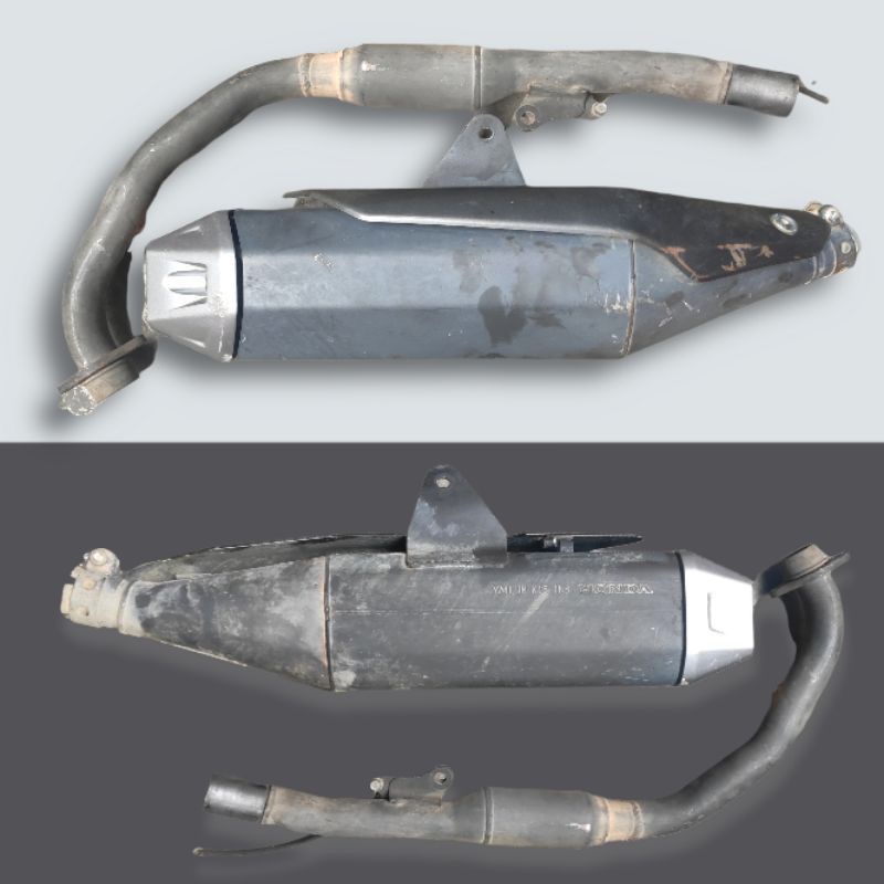 Silincer Leher Knalpot Honda ALL New CB 150 R Led Asli Ori Original AHM K15G - Kondisi Bekas Copotan