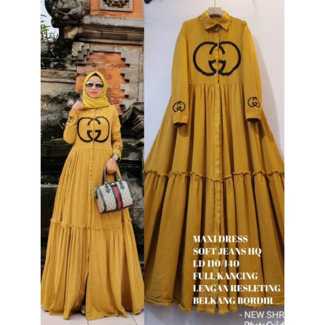 SHR ORI soft jeans tanpa jilbab