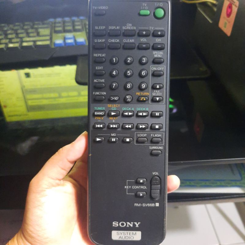 REMOTE REMOT AUDIO SYSTEM SONY RM-SV66B ORIGINAL ASLI