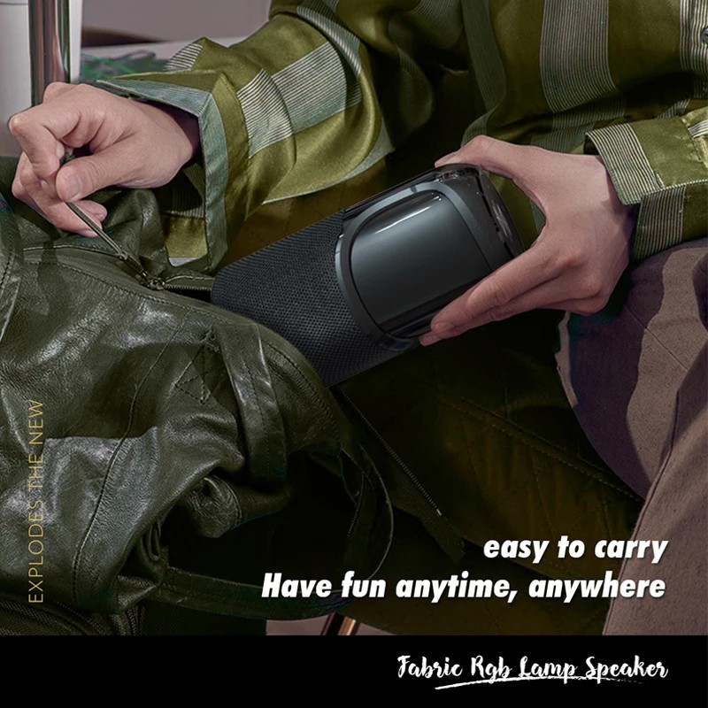 Speaker Bluetooth Original Lenyes Smart LED RGB Waterproof S807