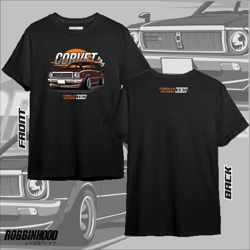 KAOS MOBIL RETRO COROLLA KE30 CORVET