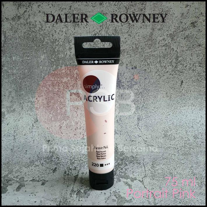 

Promo Cat Akrilik Daler Rowney Simply Acrylic 75 Ml Portrait Pink