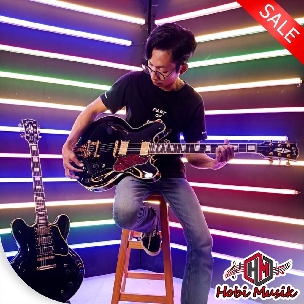 Gitar Elektrik Gibson ES355 Black Beauty 3 Custom