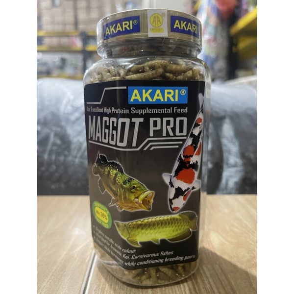 AKARI RED MAGGOT / MAGGOT PRO PELET IKAN ARWANA LOUHAN