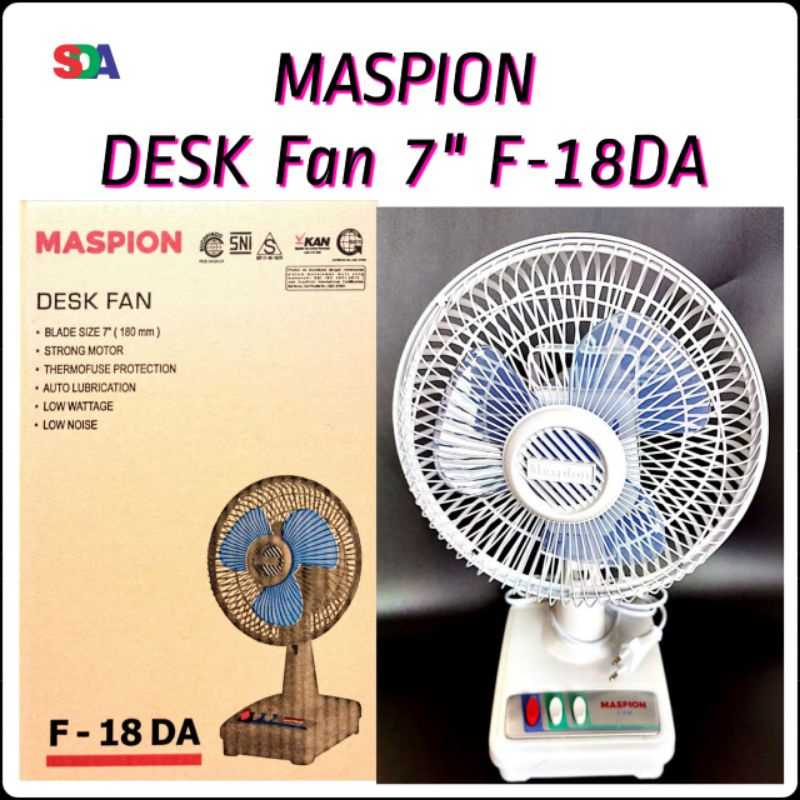 Maspion Kipas Angin Meja Desk Fan 7 inch F-18DA/DE