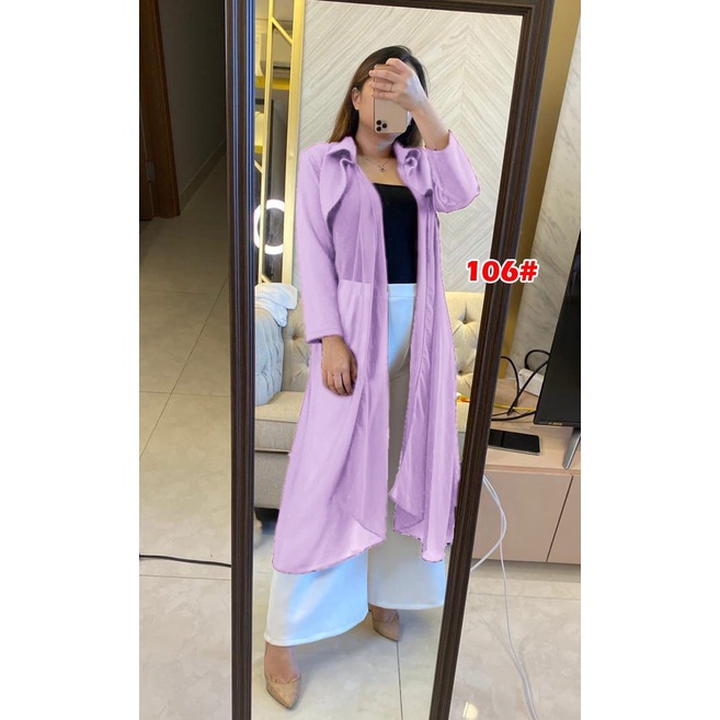 106# CARDIGAN atasan wanita fashion wanita/baju atasan wanita terbaru/CadiganPanjang/Cardigan Korea