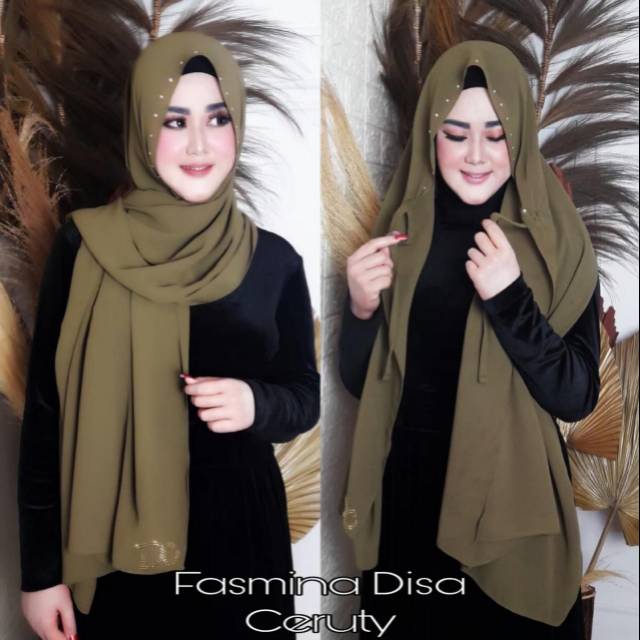 PASHMINA CERUTY BABYDOLL TALI INSTAN BY DESVIKA / PASHMINA CERUTY BABYDOLL TALI INSTAN