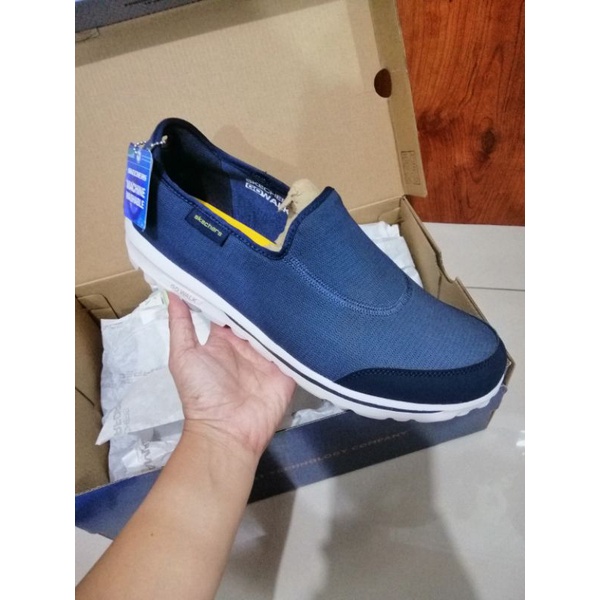 sepatu pria skechers go walk classic - 216456Navy
