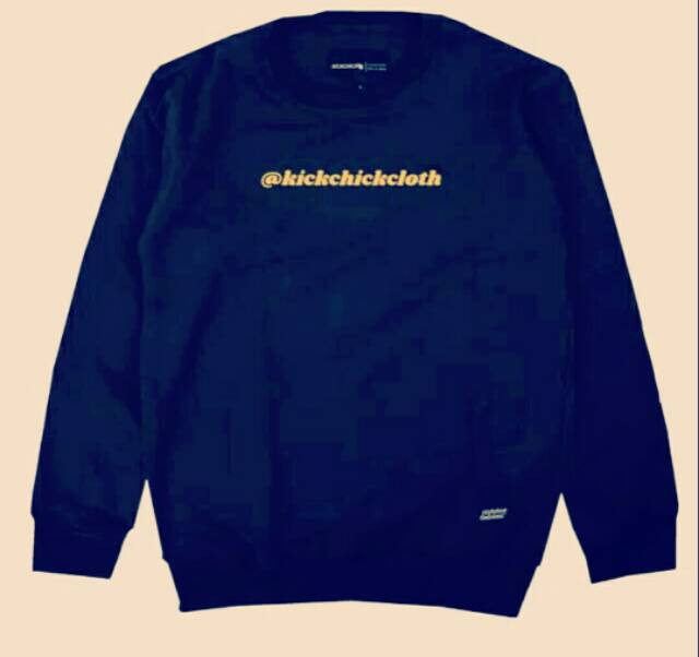 CREWNECK KICKCHICK CULTURE (BLACK MAROON)