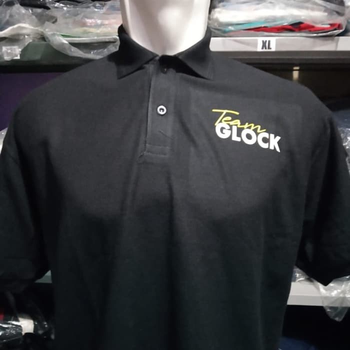 Laris t shirt baju kerah kaos kerah polo shirt TEAM GLOCK