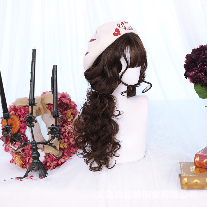 WDA-29 wig daily jepang korea kpop panjang mermaid curly natural rambut palsu