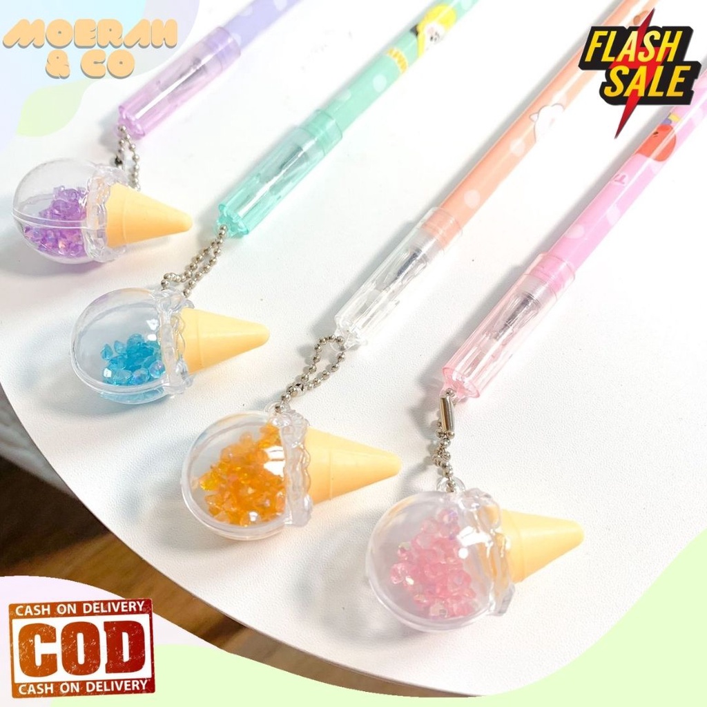 

PEN GANTUNGAN ES KRIM KRISTAL BT21 PENA GEL GANTUNGAN ES KRIM KRISTAL LUCU UNIK MURAH ALAT TULIS KERJA SEKOLAH ATK MURAH BISA COD