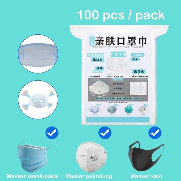 Termurah Filter Masker Anti Virus Refill Masker Gasket Pad Mask Disposable Mask