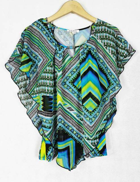 Studio work multicolor batwing blouse