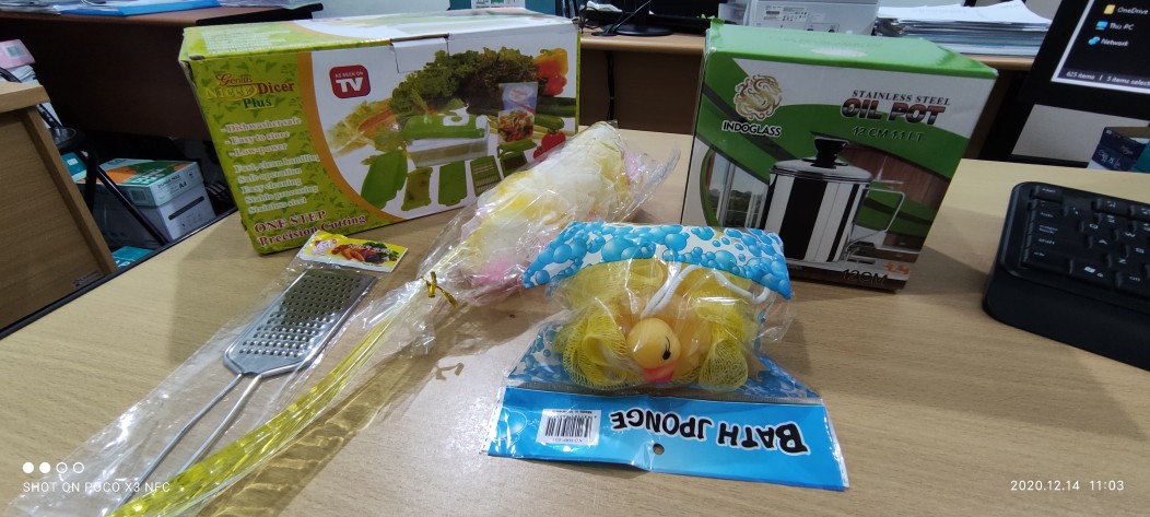 Ori Parutan Box Genius Nicer Dicer/alat Pemotong Buah Sayur
