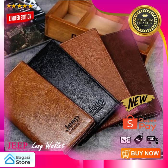 DOMPET JEEP PREMIUM PANJANG PRIA WANITA JEEP LONG WALLET  PREMIUM