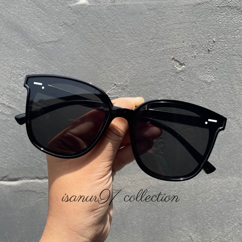 ISANUR97 - Kacamata Bulat Cat Eye Mata Kucing Kacamata Hitam Fashion Korea Sunglasses-2