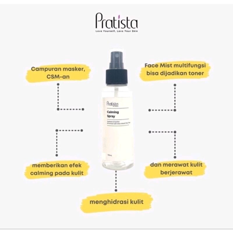 PRATISTA CALMING SPRAY DAN HYDRATING MIST TONER HYALU