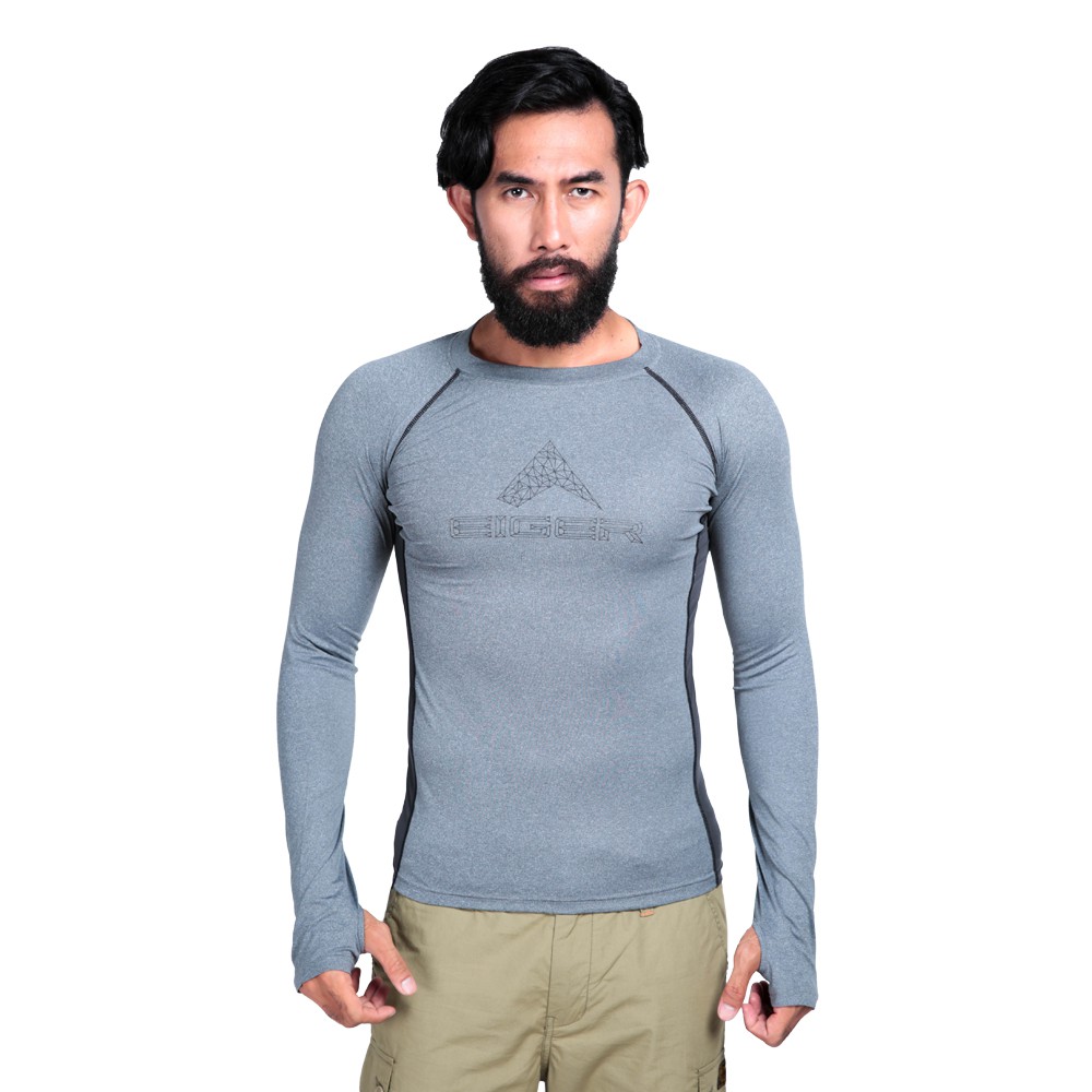  Eiger  Karakoram Long Sleeve Base Layer Grey Shopee  