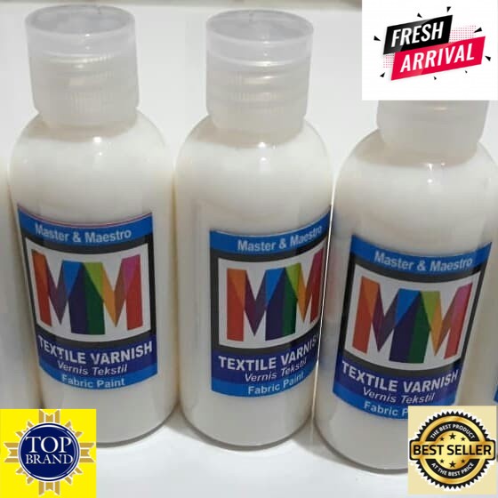 

Vernis Kain Textile MM 60ml untuk lukis Kain, Kaos, Sepatu, Jean's dll