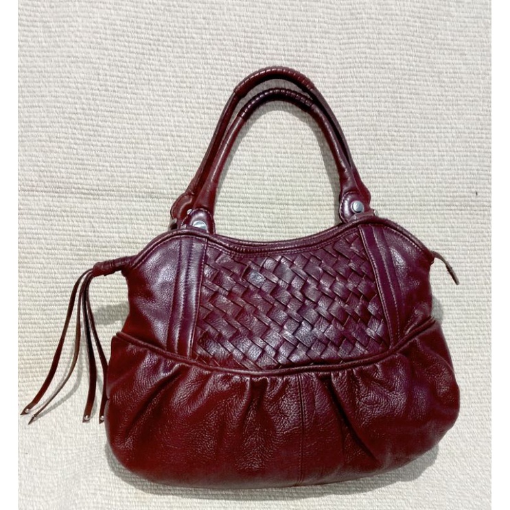 SALE Preloved/Thrift Hand Bag CETTU kulman kulas kulit asli