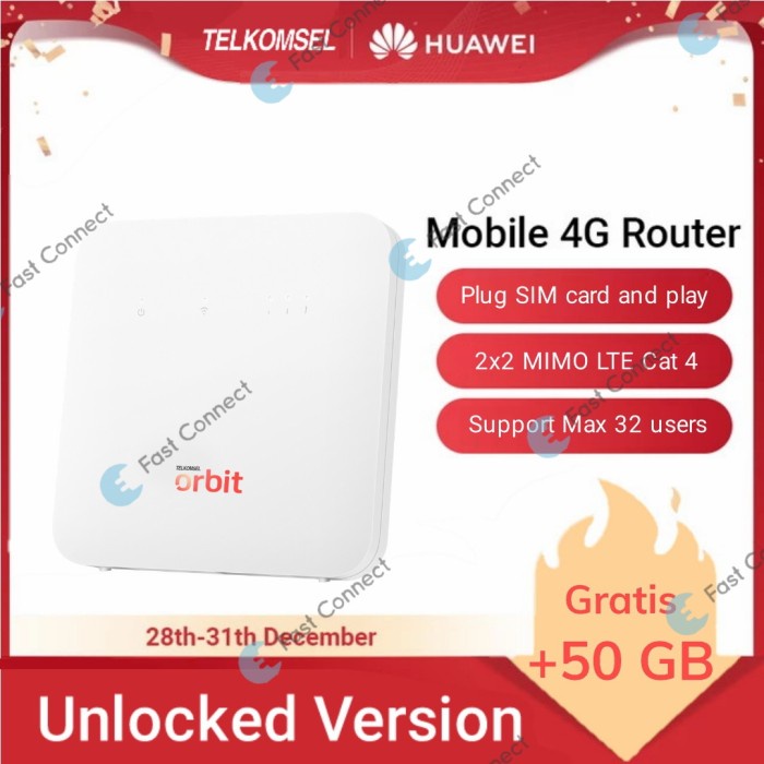 Huawei B312 UNLOCK All Oprator GARANSI RESMI Modem Wifi Router 4G - B312 New
