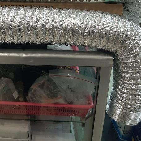 ✶ Cerobong asap Dapur 4 inch / Pipa pembuangan asap dapur alumunium flexible duct ➹