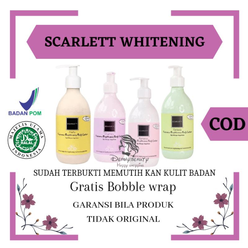 scarlett whitening / scarlett body lotion / body lotion / scarlet body lotion / hand body scarlet