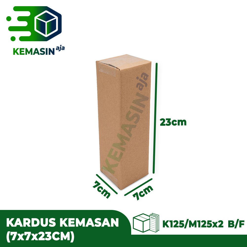 

Box Kardus Polos / Packaging Serbaguna Dimensi 7x7x23 cm