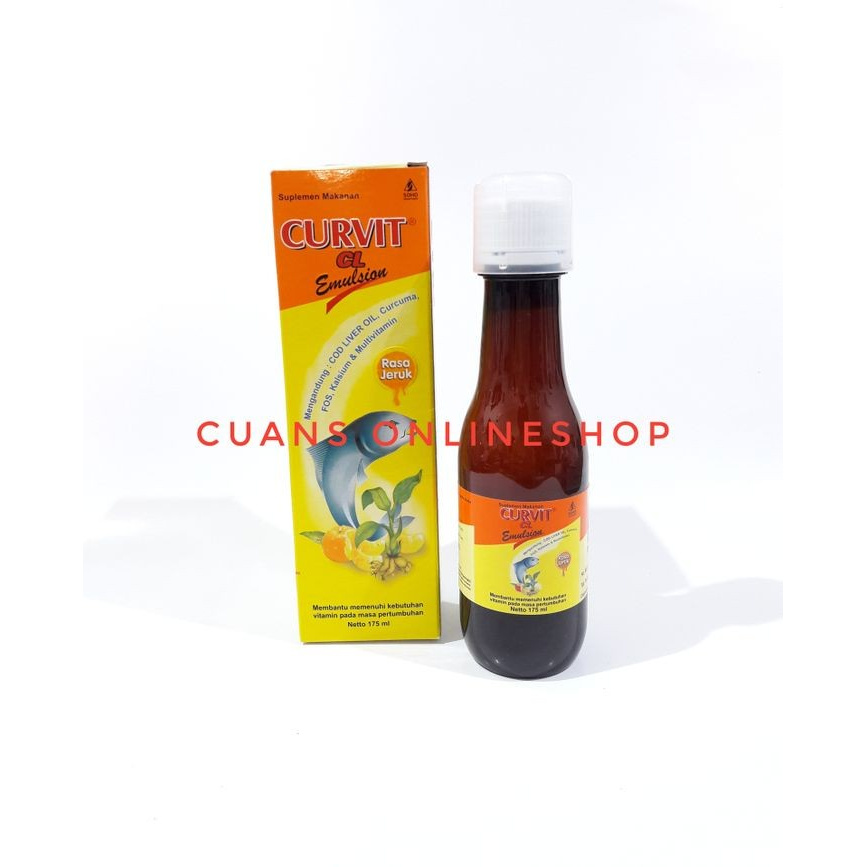 Curvit CL Emulsion 175 mL. Vitamin Untum Nafsu Makan Anak Dan Dewasa