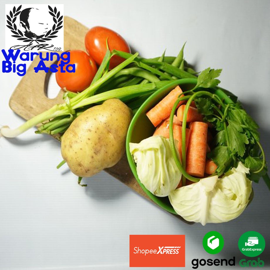 

sayur sop komplit / lengkap dengan bumbu racik / sayur sop