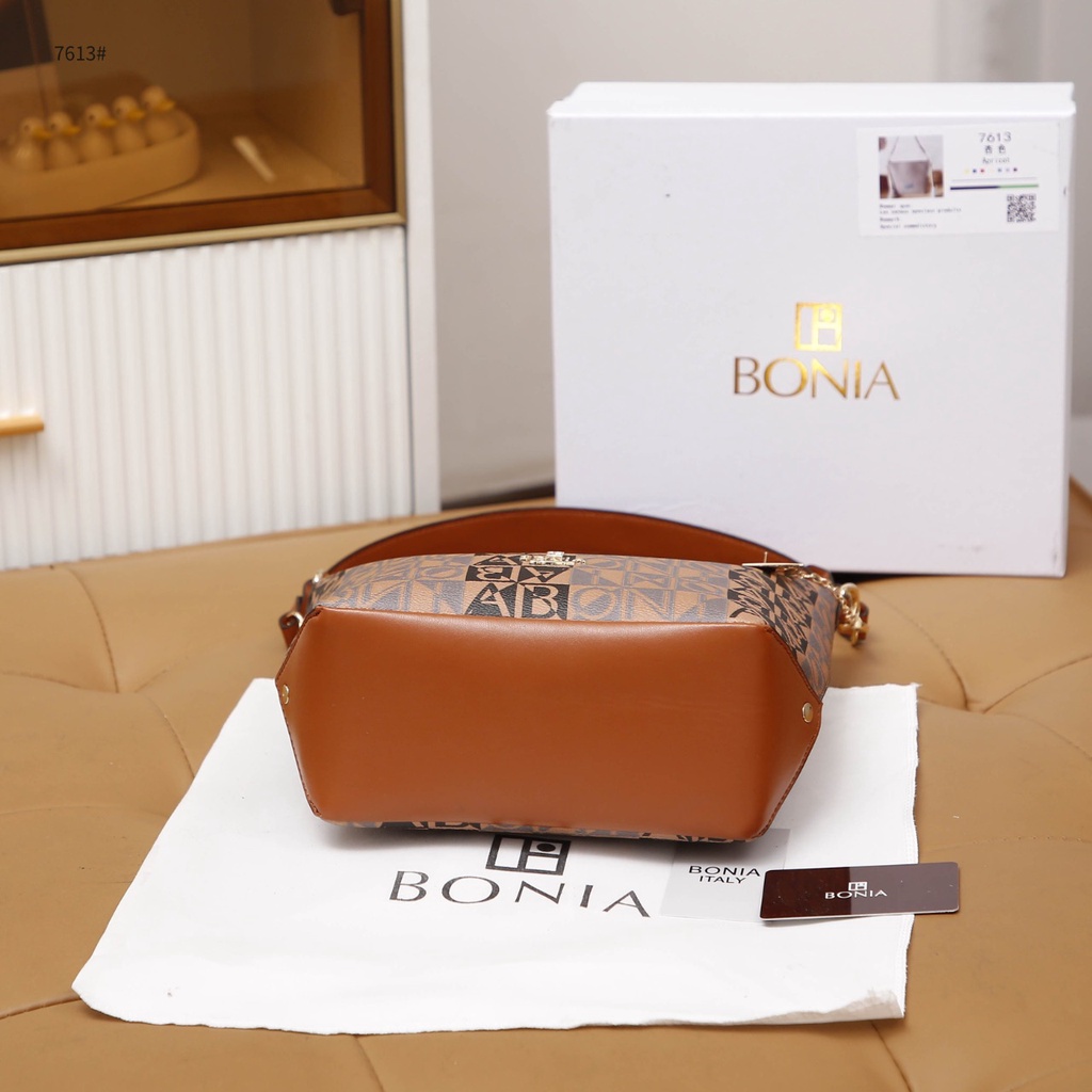 Bo Mono Canvas Hobo Shoulder Bag #7613