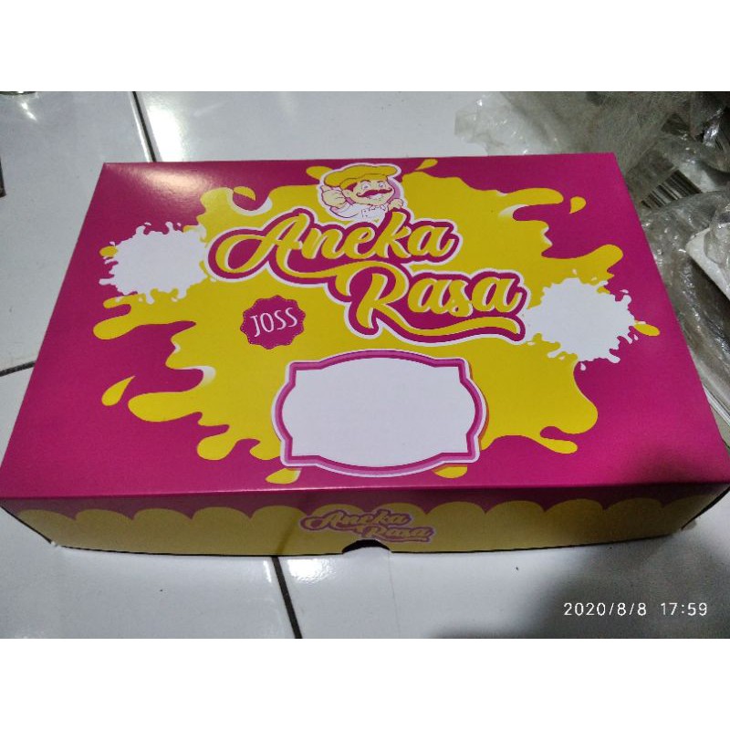 

BOX DUS DONAT DUTA BOX PINK ISI PER 10 PCS