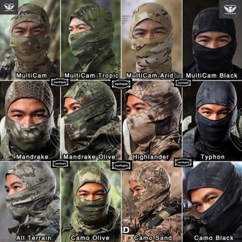 Balaclava Army Motor Premium Buff Masker Full Face Military Airsoft CP