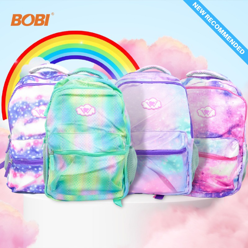 Tas Ransel Anak Perempuan  kode  WLH70003 Rainbow / Tas Anak variasi motif lucu